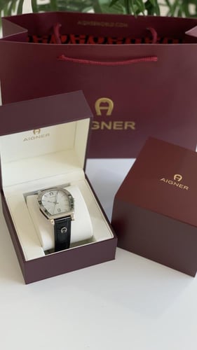 ساعة اقنر رجالي اسود مع ملحقاتها