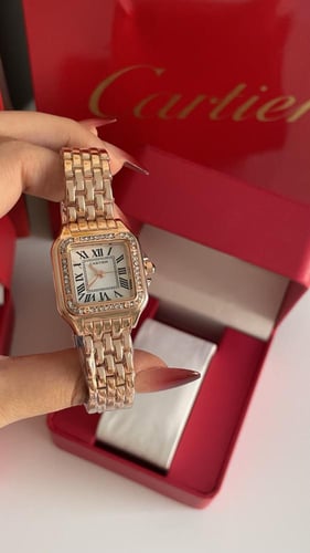ساعة كارتير نسائية روز قولد مع الملحقات