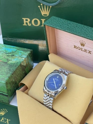 ساعة رولكس ازرق رجالي