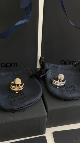 خاتم apm ذهبي او فضي