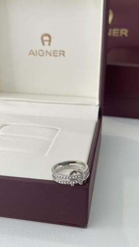 خاتم اقنر ذهبي او فضي