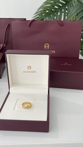 خاتم اقنر ذهبي او فضي