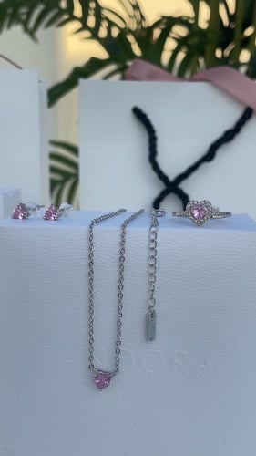 طقم سلسال حلق خاتم باندورا