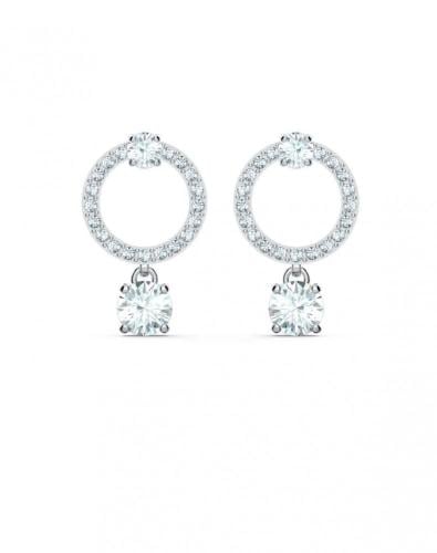 حلق فضي سواروفسكي