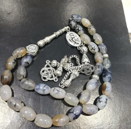 سبحه ملكيه فضه خالص عيار 925 قيرط