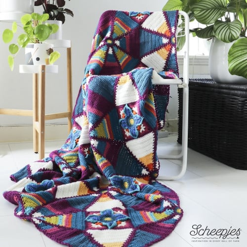 Scheepjes Royal Garden Crochet Blanket Kit - Colou...