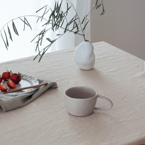 كوب سيراميك بتصميم فريد Matte Grey
