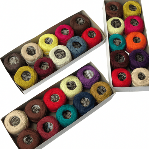 خيوط تطريز ملونه طقم مكون من ( 10 قطع)