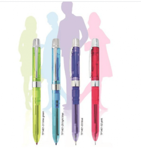 قلم 3في1 4 الوان (للحبة) قلم لون احمر ,ازرق, رصاص...