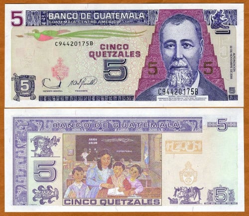 جواتيمالا فئة 5 كتزال أنسر إصدار قديم