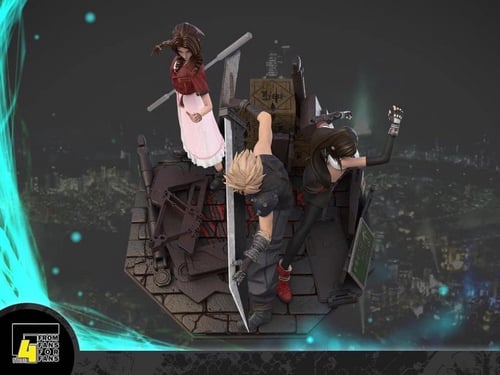 Final Fantasy VII - Cloud Strife, Tifa Lockhart, A...