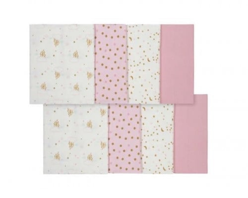 4 قطع قماش .. للسرير .. للتجشؤ Castle flannel من ا...