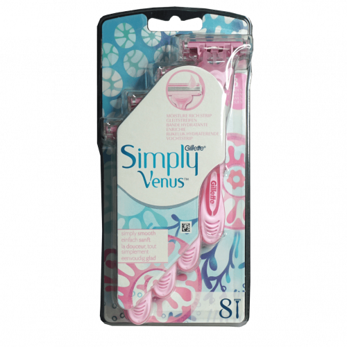 جيليت فينوس 3 ماكينة حلاقة نسائية كارت 8حبة