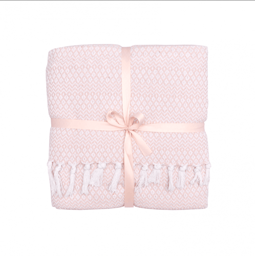 بطانية خفيفة نفرين وردي فاتح