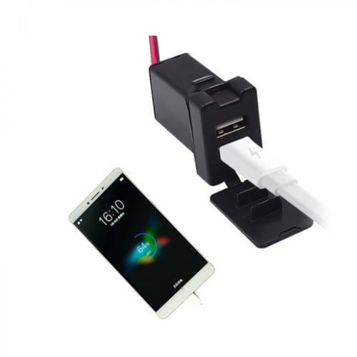 منفذين طبلون USB مستطيل بقوة 2.1A بغطاء مقاس 43