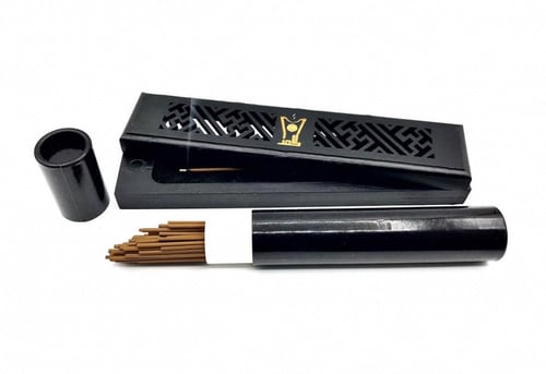 مبخرة ذكيه مقاس صغير لون اسود +أنبوب +عود مروكي طب...