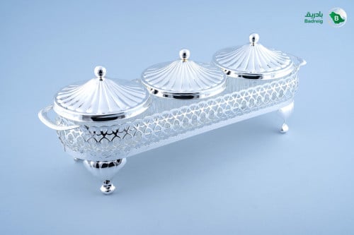 سكرية طقم 3 قوالب دائرية كوين آن انجليزي 31.5*11.5...