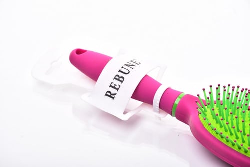 ريبون فرشاة شعر دائرية - وردي - RP-014