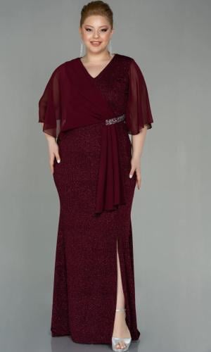 فستان سهرة باللون العودي 58