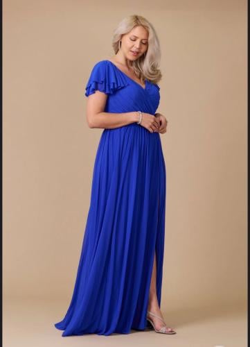 فستان سهرة باللون النيلي مقاس 2xl