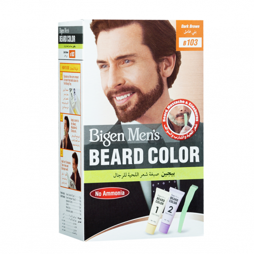 بيجين صبغة شعر اللحية للرجال " B103 بني غامق "