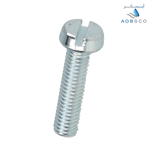 DIN84 , Machine Screw , Cheese Head , Slotted , Wh...