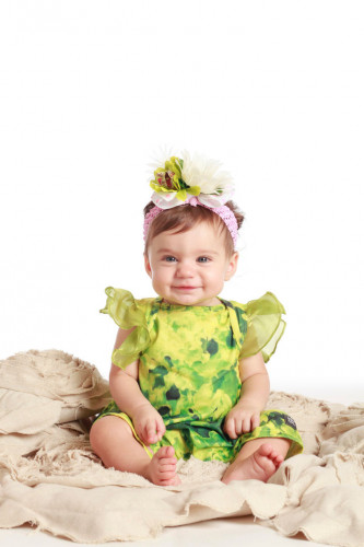 رومبر صيفي اخضر/اصفر