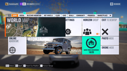 حساب فورزا هورايزن 3 مهكر للاكس بوكس ون والسيرس اك...