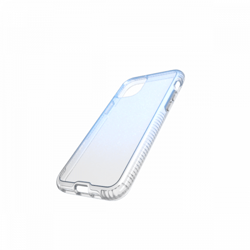 = كفر تيك 21 بيور شيمر للايفون 11 برو - شفاف ازرق