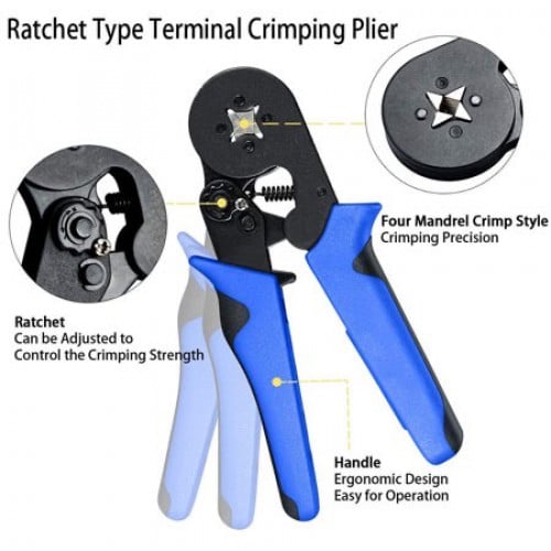 ضاغطة نهاية اسلاك طرفية Ferrule Crimper Plier AWG...