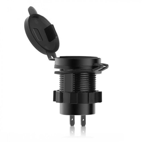 منفذ طبلون USB شحن سريع دائري مع مقياس فولت وأمبير...