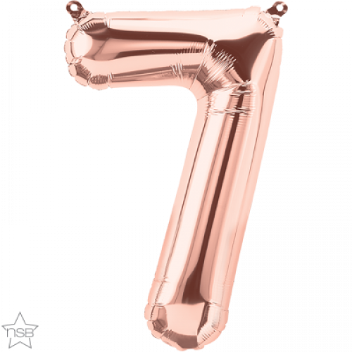 FOIL LARGE NUMBER ROSEGOLD (عدد 5 قطع)7