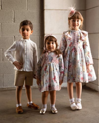 فستان مورد مع رفلز