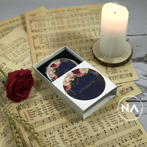 بوكس مرايا روز كحلي | Rose Navy Mirror Box