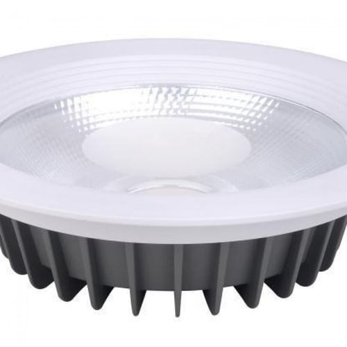 كشاف LED مقاس 14 سم ضمان 2 سنوات اطار ابيض 15 واط...