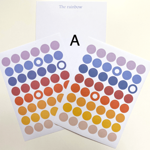 مجموعة ملصقات دائرية