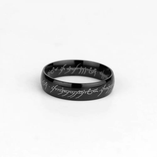 خاتم لورد اوف ذا رينق تيتانيوم ستيل لون اسود