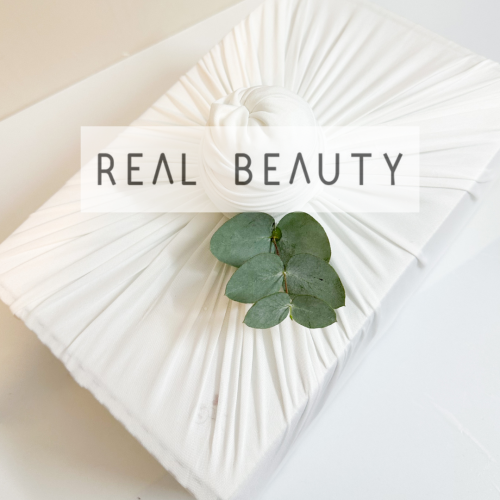 تغليف للهدايا قماش مع كرت إهداء