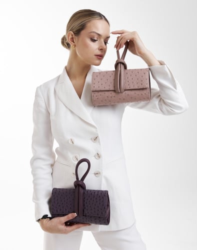 Mini Ostrich clutch