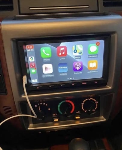 شاشة نيسان فتك (ابل كار بلاي )