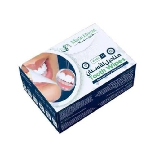 مناديل مدى الحياة لتنظيف الأسنان - ١٢ منديل