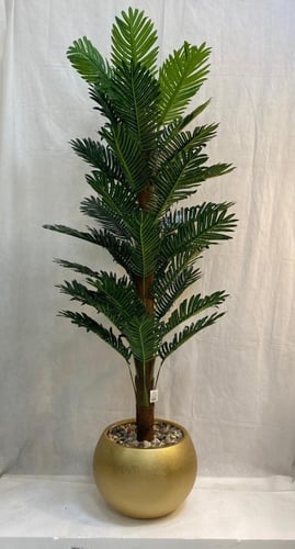 شجرة نخلة قش مع مركن اصيص ارتفاع 180 سم العرض 60 س...