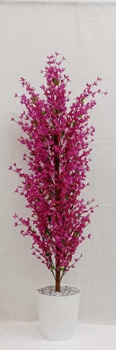 شجرة ورد مع قاعدة بلاستيك ارتفاع 155 سم العرض 40 س...