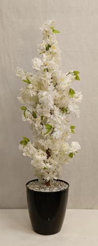 شجرة ورد ربيع مع قاعدة بلاستيك الارتفاع 130 سم