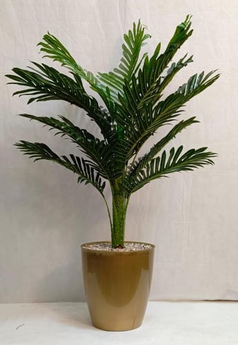 شجرة نخلة مع قاعدة بلاستيك ارتفاع 120 سم العرض 45...