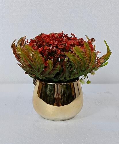 مركن سيراميك ورد ارتفاع 24 سم العرض 12 سم