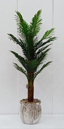 اشجار صناعية مركن سيراميك زينة ورق نخلة ارتفاع 140...