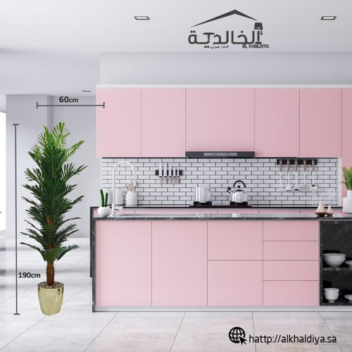 شجرة نخلة مع مركن فيبر طول 190 سم العرض 60 سم