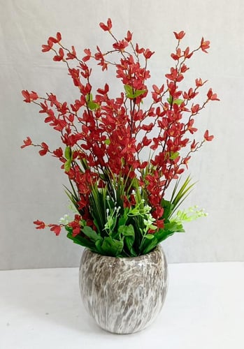 شجرة ورد مع مركن سيراميك الارتفاع 55 سم العرض 25 س...