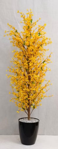 شجرة ورد مع قاعدة بلاستيك ارتفاع 155 سم العرض 40 س...